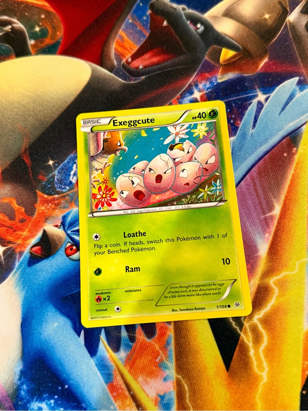 Pokemon Exeggcute roaring skies card new